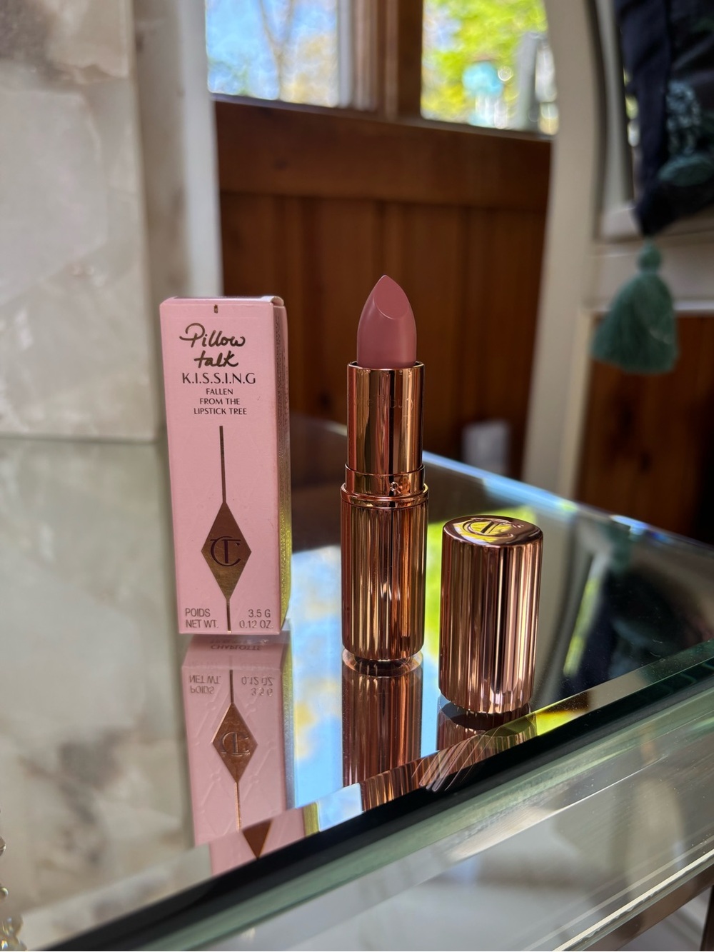 Charlotte Tilbury Pillow Talk Lipstick in Dusty Pink